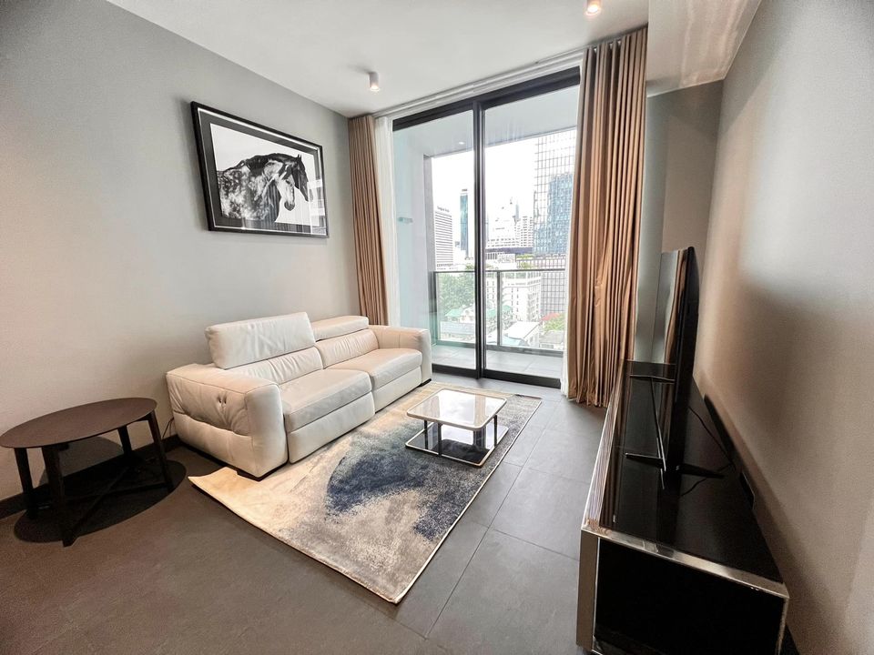 👑 Tait Sathorn 12 👑 For Rent 2bed2bath , Luxury Room , Fully furnished Big balcony and bathroom